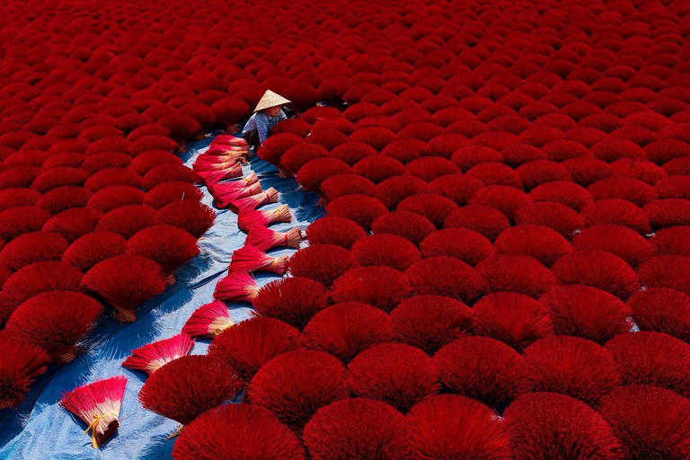 Hanoi: Incense Village, Hat or Lacquer Village "SMALL GROUP" PRIVATE: 4 Villages: INCENSE + HAT + LACQUER + VOTIVE PAPER