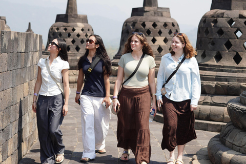 Yogyakarta: Borobudur sunrise,guarantee climb-up& Prambanan Borobudur Sunrise, Prambanan Sharing day Tour Without Ticket