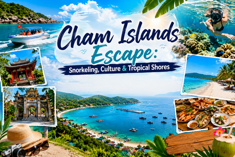 Cham Islands Escape: Snorkeling, Culture & Tropical Shores Private Tour & Private Car Transfer & Private Boat