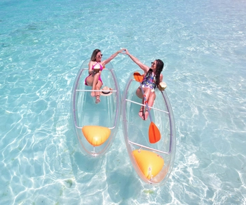 Zanzibar: Transparent Kayak and Drone (with Pickup Included)