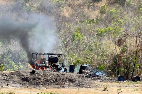 Kambodscha Schießen RPG Raketenwerfer Phnom Penh