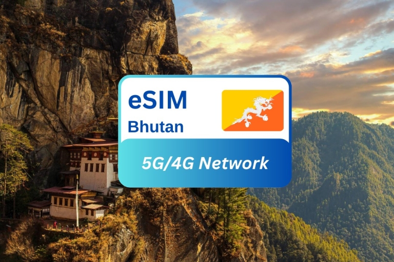 Bhutan Seamless eSIM Data Plan for Travelers 10GB/30Days