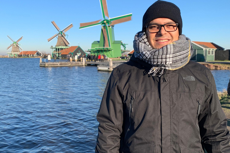 Amsterdam: Tour guidato dal vivo di Zaanse Schans e degustazione di formaggiGiro in spagnolo