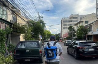 Erkunde die Altstadt von Bangkok und das Essen aus dem Guide Michelin mit dem Fahrrad