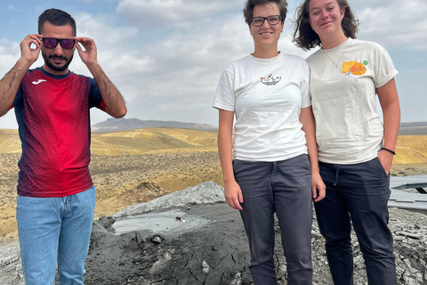 From Baku: Gobustan UNESCO Site & Mud Volcanoes Day Trip GROUP Gobustan & Mud Volcanoes