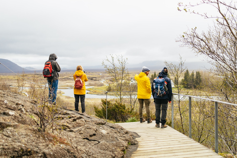 Från Reykjavik: Gyllene cirkeln &amp; Blå lagunen med dryck