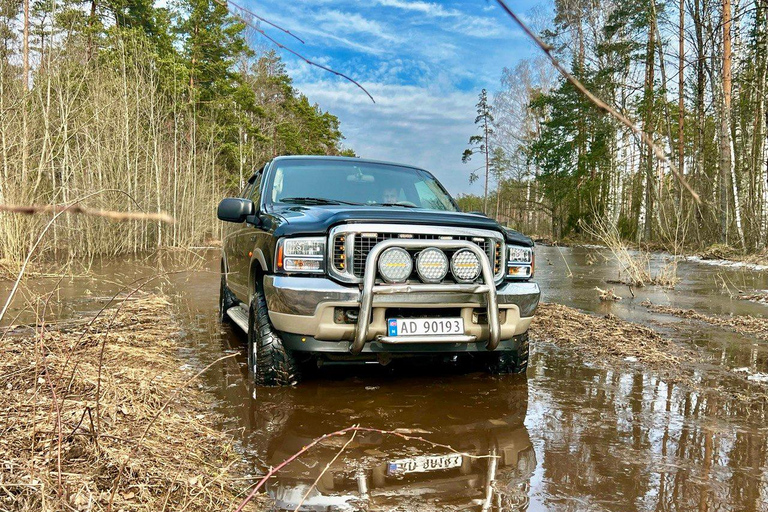 Łotewski las 4x4 Doświadczenie terenowe