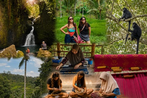 Tete Batu, Waterfalls, Monkey Forest, Weaving & Bamboo Craft - Image 2