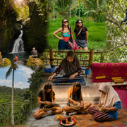 Tete Batu, Waterfalls, Monkey Forest, Weaving & Bamboo Craft