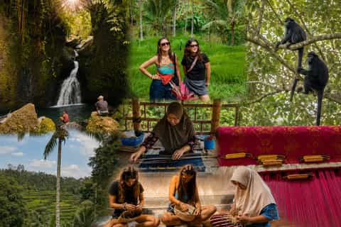 Tete Batu, Waterfalls, Monkey Forest, Weaving & Bamboo Craft - Image 3