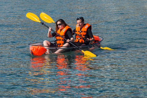 3 Hours Guided Tours in Transparent KayaksSan José, Almeria: Guided Tours in Transparent Kayaks