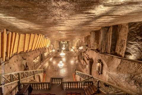 Depuis Cracovie : Visite guidée dans la mine de sel de WieliczkaVisite avec prise en charge à l'hôtel