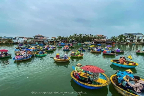 Hoi An/DaNang : Cours de cuisine végétarienne et tour en bateau à corbeillePetit groupe Départ de Da Nang Retour Da Nang