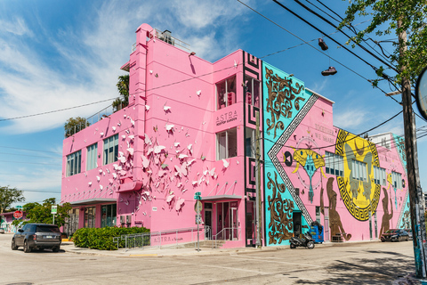 Miami : quartier des artistes de Wynwood en voiturette