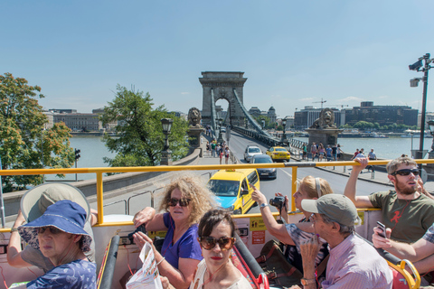 Budapeste: City Sightseeing Hop-On Hop-Off Bus Tour &amp; ExtrasExcursão de ônibus, barco e passeio a pé de 72 horas com embarque e desembarque