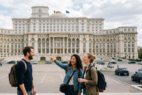Bucharest Tour: Village Museum, Ceausescu House & Parliament Audio guide in 24 languages