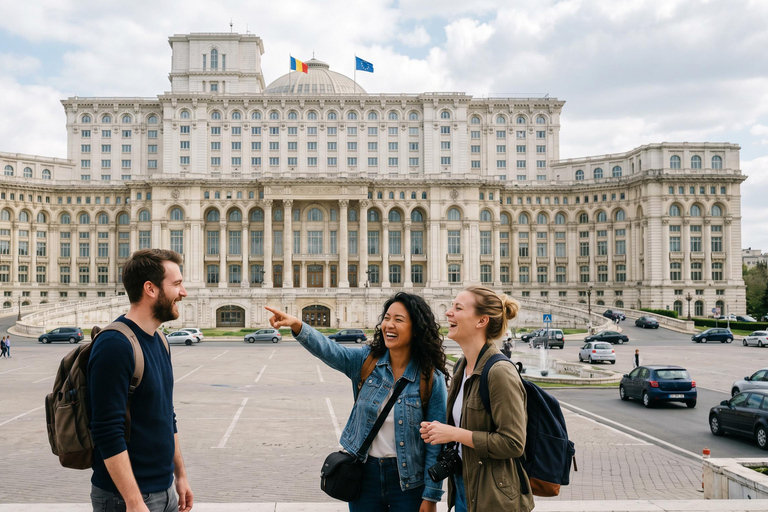 Bucharest Tour: Village Museum, Ceausescu House & Parliament Audio guide in 24 languages