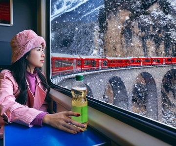 From Milan: St Moritz & Alps Day Trip with Bernina Red Train