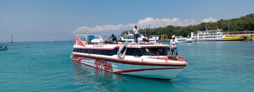 Bali : Bateau rapide Padangbai vers/depuis Gili Air/Trawangan/Lombok