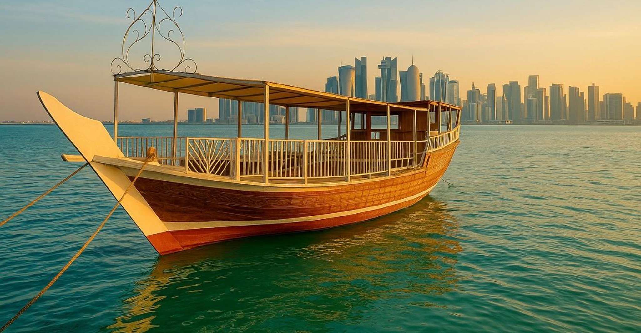 Doha: Traditional Wooden Dhow Cruise with Dinner /Arabic Tea photo 20