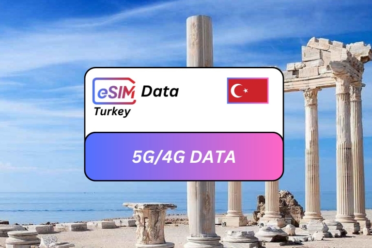 Side: Turkey Seamless eSIM Roaming Data Plan for Travelers 3GB /15 Days