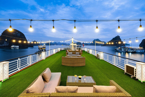 Amanda Pearl Cruise - Ha Long & Lan Ha Bay Multi-Day Cruise Departing at Ha Long (Check-in at 11:00 AM)