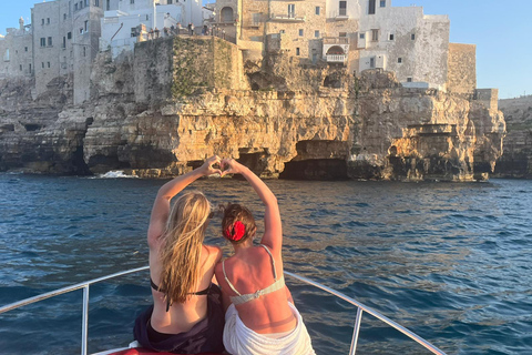 Polignano Sea Caves: Boat Tour with Snorkeling & Aperitif Sea Caves Boat Tour from San Vito