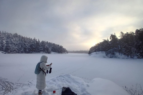 Stockholm: Naturpark-Wanderung mit Mittagessen am Lagerfeuer