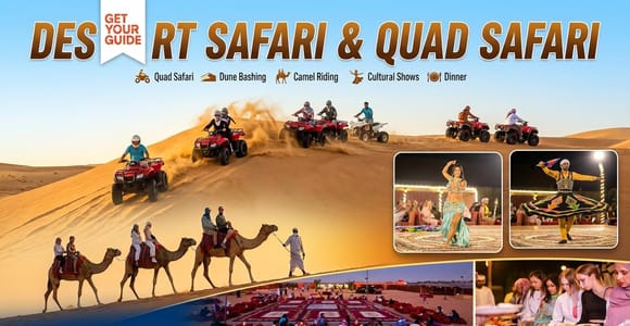 Dubai: Desert Safari with Quad Bike, BBQ, and Shows