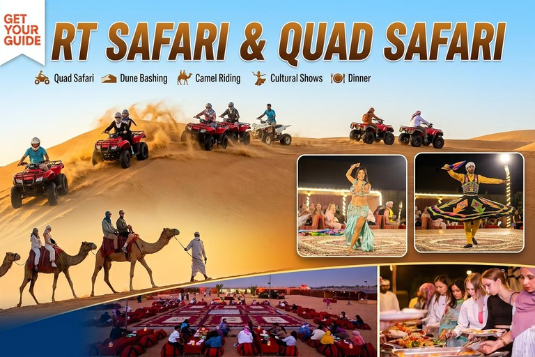 Dubai: Desert Safari with Quad Bike, BBQ, and Shows Desert Safari with 30-Minute Single-Seater Quad Bike