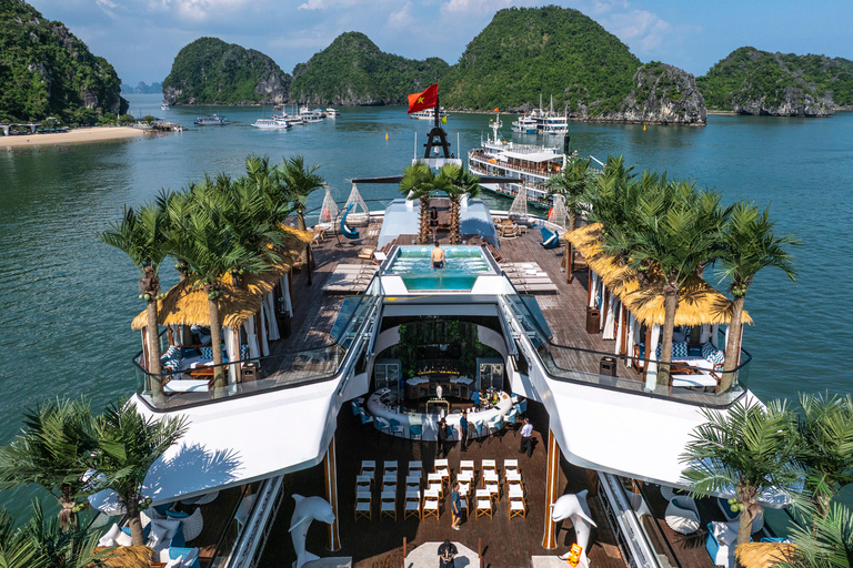 From Hanoi: Ultra-Premium 6-Star Ha Long Bay Cruise Day Trip Meet at Pier