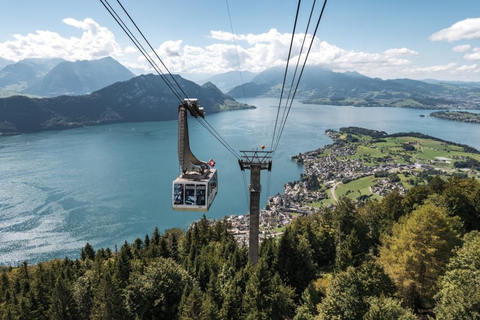 3 Mountains in 1 Day by Train, Cable Cars, Funiculars & Boat Excluding Train Tickets