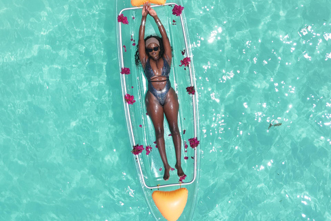 Zanzibar Premium Kayak and Jet Ski with Drone Photos and Videos + Pick-up Zanzibar Transparent Kayak ONLY with Drone Video and Photo, no transfer