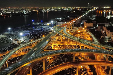 Tokyo JDM Night Tour Daikoku PA Car Meet Speed Highway Run Midnight highway speed run