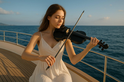 Ayia Napa: Sunset Cruise with Live Music and Swim Stops