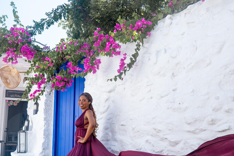 Vestido Voador Santorini Photoshoot