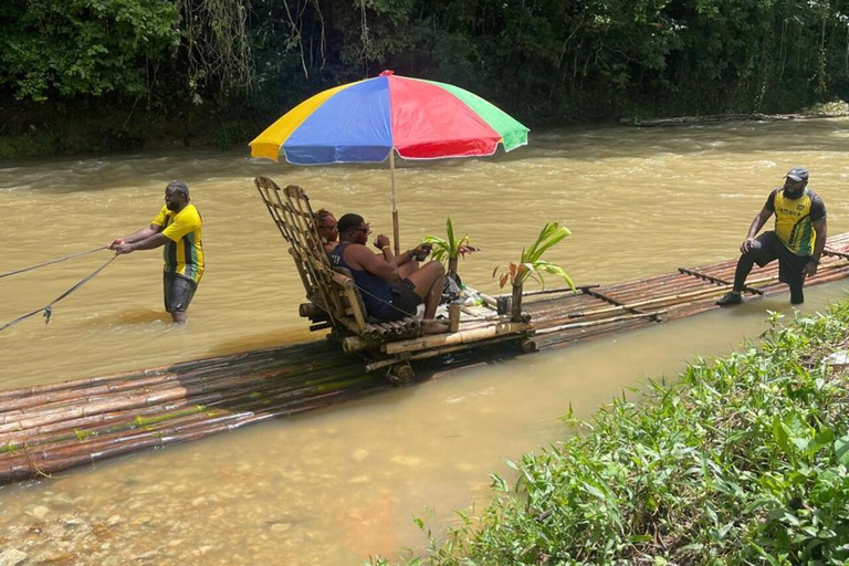 Montego Bay: Prive raften op de bamboe rivier en voetmassage