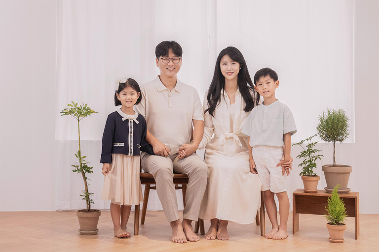 Familie-, koppel- en groepsfotoshoot in SeoulFamilie-/groepsfoto - eenvoudig