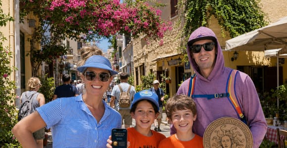 Athens: Percy Family Greek Mythology Treasure Hunt & Tour
