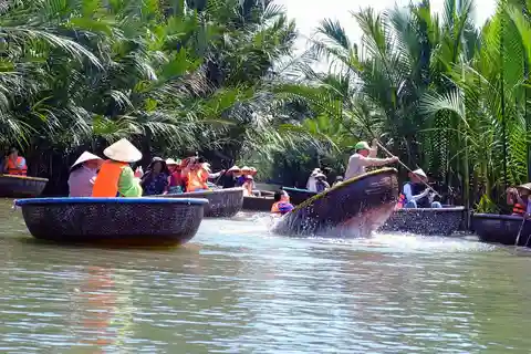 Desde Da Nang: Montaña de Mármol -Ciudad de Hoi An -Paseo en barco cesto