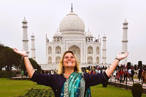 Delhi: Taj Mahal, Sunrise and Agra Fort, Private Day Trip Car, Driver and Tour Guide Only