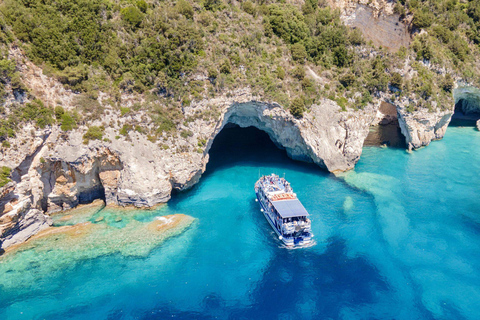Parga: Iconic Paxos, Antipaxos & Blue Caves Cruise with Swim