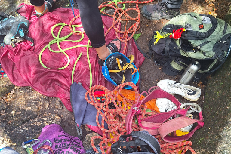 Rio de Janeiro: Aula de introdução à escalada em rocha