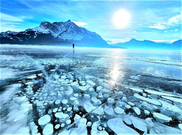 From Canmore/Banff Icefields Parkway & Abraham Lake Bubbles