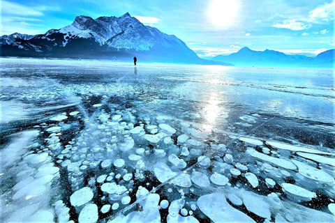 Z Canmore/Banff Icefields Parkway i Abraham Lake Bubbles