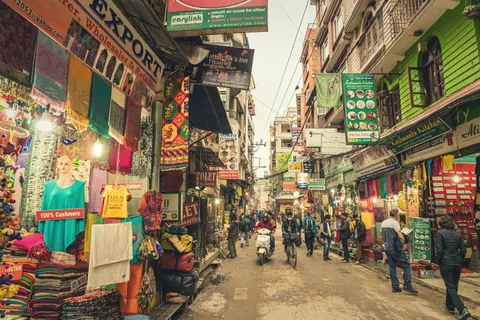 Kathmandu : Thamel Rickshaw Tour mit Durbar Square