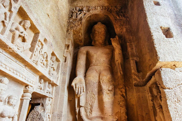 Mumbai: Kanheri-Höhlen und der Tempel der Goldenen PagodeKanheri Caves Tour ohne Treffpunkt