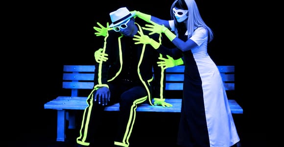Prague: Underground Black Light Theatre Interactive Show
