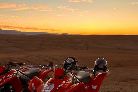 From Marrakech: Agafay Desert Quad Bike, Dinner & Live Show