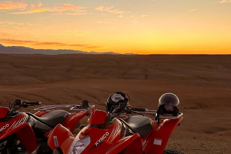 From Marrakech: Agafay Desert Quad Bike, Dinner & Live Show